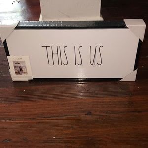 NWT RAE DUNN “THIS IS US” HOME DECOR. SUPER RARE!